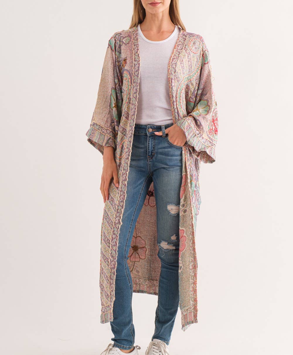 Marley Handmade Thick Stitch Duster - OS