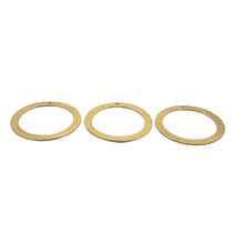 Load image into Gallery viewer, Wide and Brushed Ear Ring Hoops/ Circles. E-coated, Brushed Finish, Rings/Circles/Hoops. Available in Three  colors and Two sizes.: Silver Plated / 38mm
