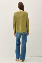Load image into Gallery viewer, NEW COLOR-LIGHTWEIGHT DROP SHOULDER PULLOVER RIB KNIT: TAUPE / S
