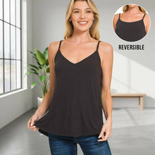 Load image into Gallery viewer, 0826 Two Way V-Neck &amp; Scoop Neck Reversible Spaghetti Cami SI-264 Zenana: RUBY-191923 / M
