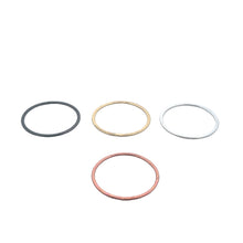 Load image into Gallery viewer, A Pack of Gold Plated, Silver Plated, Gunmetal Plated &amp; Solid Copper Brushed E-Coated Rings Connectors (16 Gauge, Multiple Sizes) - 8 to 35 pcs: Silver Plated / 30mm

