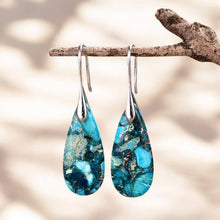 Load image into Gallery viewer, Ocean Energy Protection Teardrop Earrings
