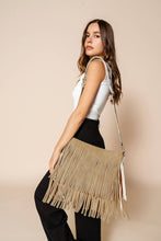 Load image into Gallery viewer, Sadie Vegan Suede Fringe Crossbody
