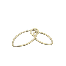 Load image into Gallery viewer, Double Oval Shaped Loops (Gold Finished/Silver Plated) | Purity Beads: Silver Plated
