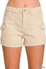 Load image into Gallery viewer, `0223 Utility Pocket Denim Shorts (Stretch) SI-29226: DEEP CAMEL-193081 / M
