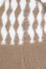 Load image into Gallery viewer, Abstract Diamond Stripe Knit Pom Pom Beanie: KA
