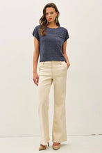 Load image into Gallery viewer, [NEW COLOR] PATCH POCKET DOLMAN CAP SLEEVE BOXY KNIT: CHARCOAL / ML
