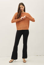 Load image into Gallery viewer, NEW COLOR-LIGHTWEIGHT DROP SHOULDER PULLOVER RIB KNIT: TAUPE / S
