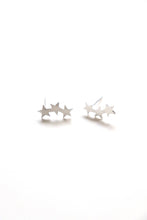 Load image into Gallery viewer, Silver Triple Star Stud Earrings
