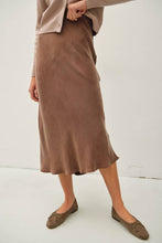 Load image into Gallery viewer, Silky Milk Chocolate Midi Skirt
