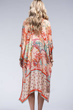 Load image into Gallery viewer, Peach Floral Kimono
