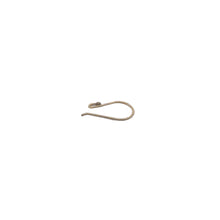 Load image into Gallery viewer, Ear wire Gold Finish, Silver Plated, or Gun Metal E-Coated, Hammered Ear wires, Findings, Metal Ear-wires | Purity Beads: Silver Plated
