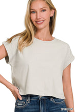 Load image into Gallery viewer, `Cotton Short Sleeve Tee: DUSTYTEAL-163871 / M
