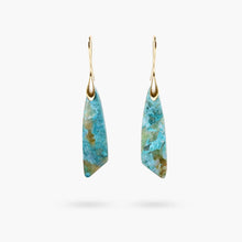 Load image into Gallery viewer, Heavenly Amazonite Hook Earrings: Silver
