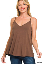 Load image into Gallery viewer, 0826 Two Way V-Neck &amp; Scoop Neck Reversible Spaghetti Cami SI-264 Zenana: RUBY-191923 / M
