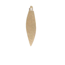 Load image into Gallery viewer, Gold Finish &amp; Silver Plated Copper or Brass Leaf Findings (30 × 8 mm) - 15 pcs: Silver Plated / 30mmX8mm
