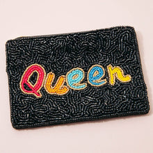 Load image into Gallery viewer, Queen Seed Beaded Coin Purse
