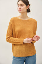 Load image into Gallery viewer, NEW COLOR-LIGHTWEIGHT DROP SHOULDER PULLOVER RIB KNIT: TAUPE / S

