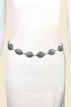 Load image into Gallery viewer, Western Concho Chain Belt
