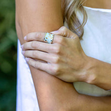 Load image into Gallery viewer, Patina Frosted Flora Ring
