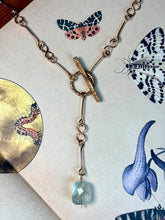Load image into Gallery viewer, Handmade Chunky Bronze Necklace with Pasiolite
