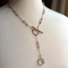 Load image into Gallery viewer, Handmade Chunky Bronze Necklace with Pasiolite
