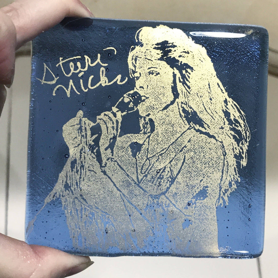 Stevie Nicks Handmade Glass Coaster