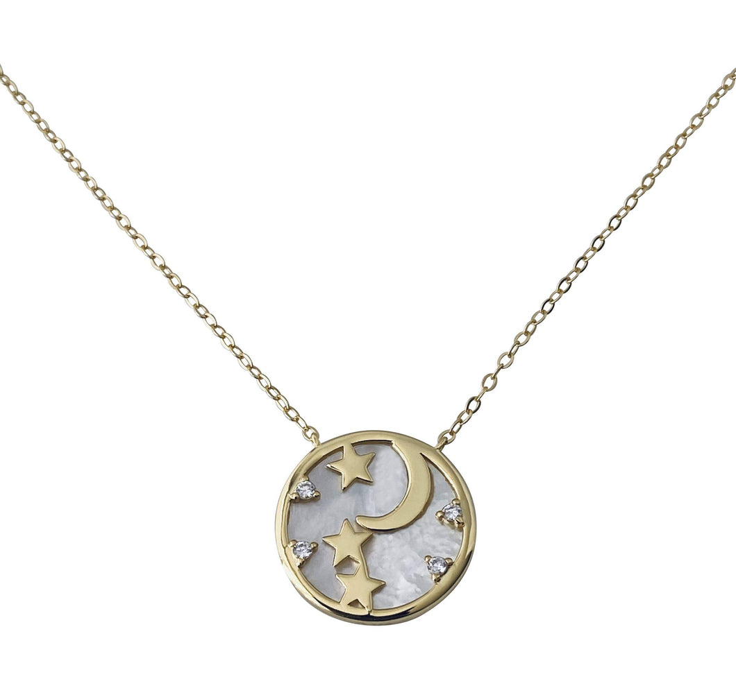 Mother Of Pearl Constellation Necklace