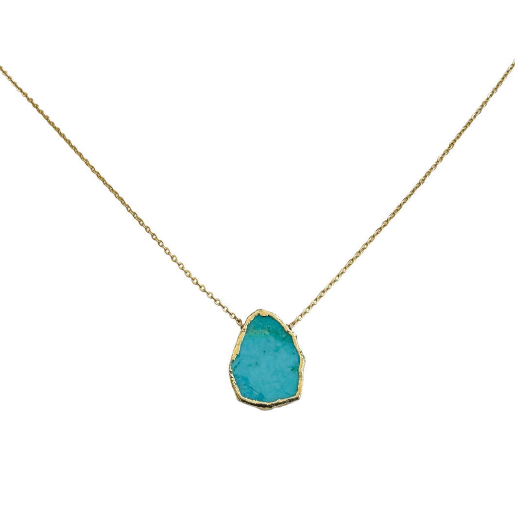 14kgp SS Turquoise Necklace