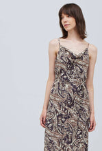 Load image into Gallery viewer, Melanie Paisley Cowl Neck Slip Dress
