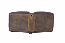 Load image into Gallery viewer, Genuine Leather Zippered Wallet

