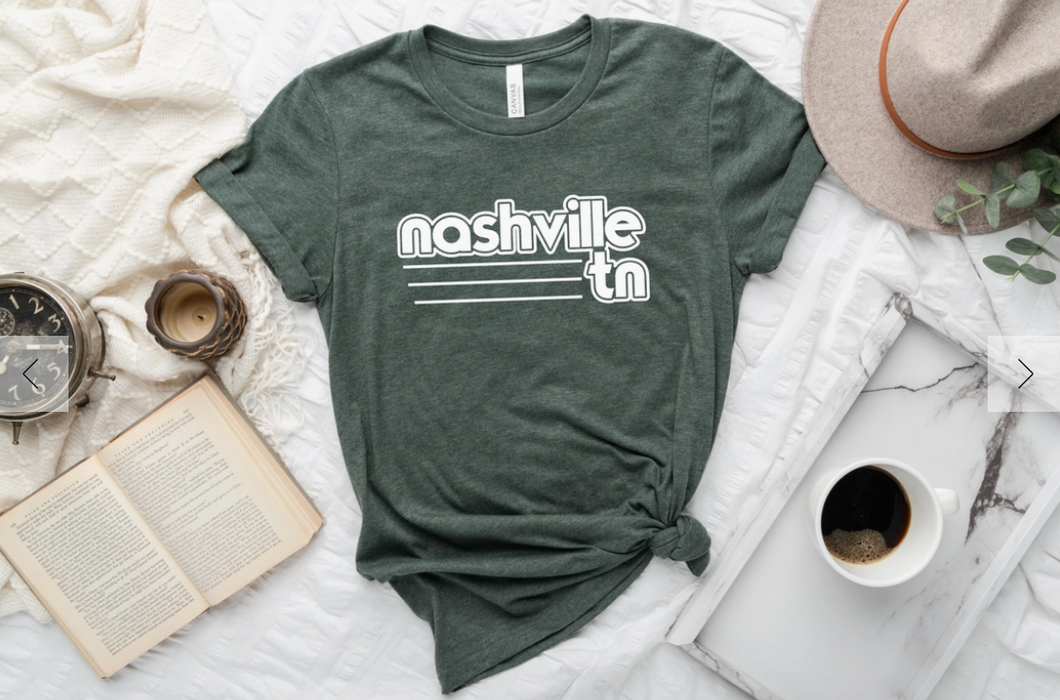 Nashville Crew T-Shirt - Forest Green