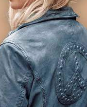Load image into Gallery viewer, Mauritius Maysie Leather Peace Jacket
