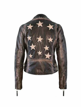 Load image into Gallery viewer, Mauritius Christy Leather Jacket - Vintage Black
