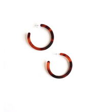 Load image into Gallery viewer, Acrylic Hoop Earrings
