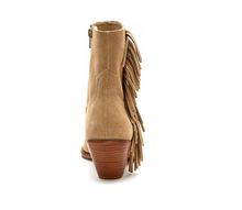 Load image into Gallery viewer, Matisse Natural Suede Fringe Booties
