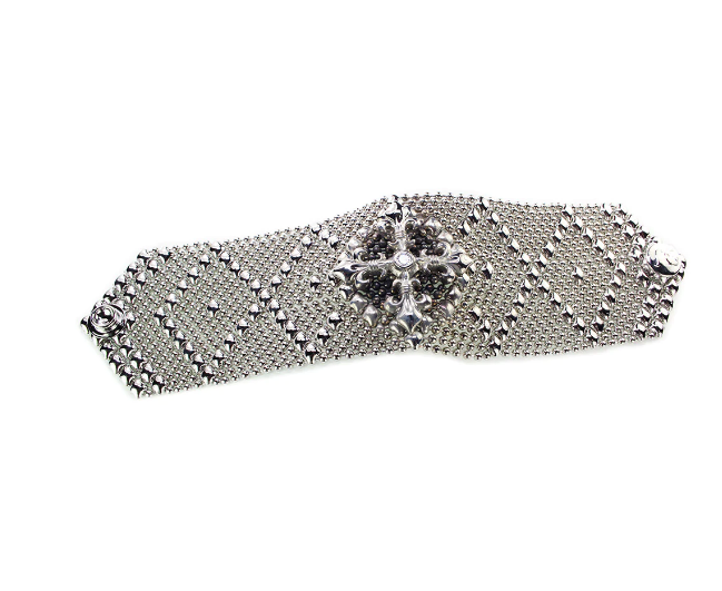 SG Liquid Metal Cross Handcrafted Bracelet