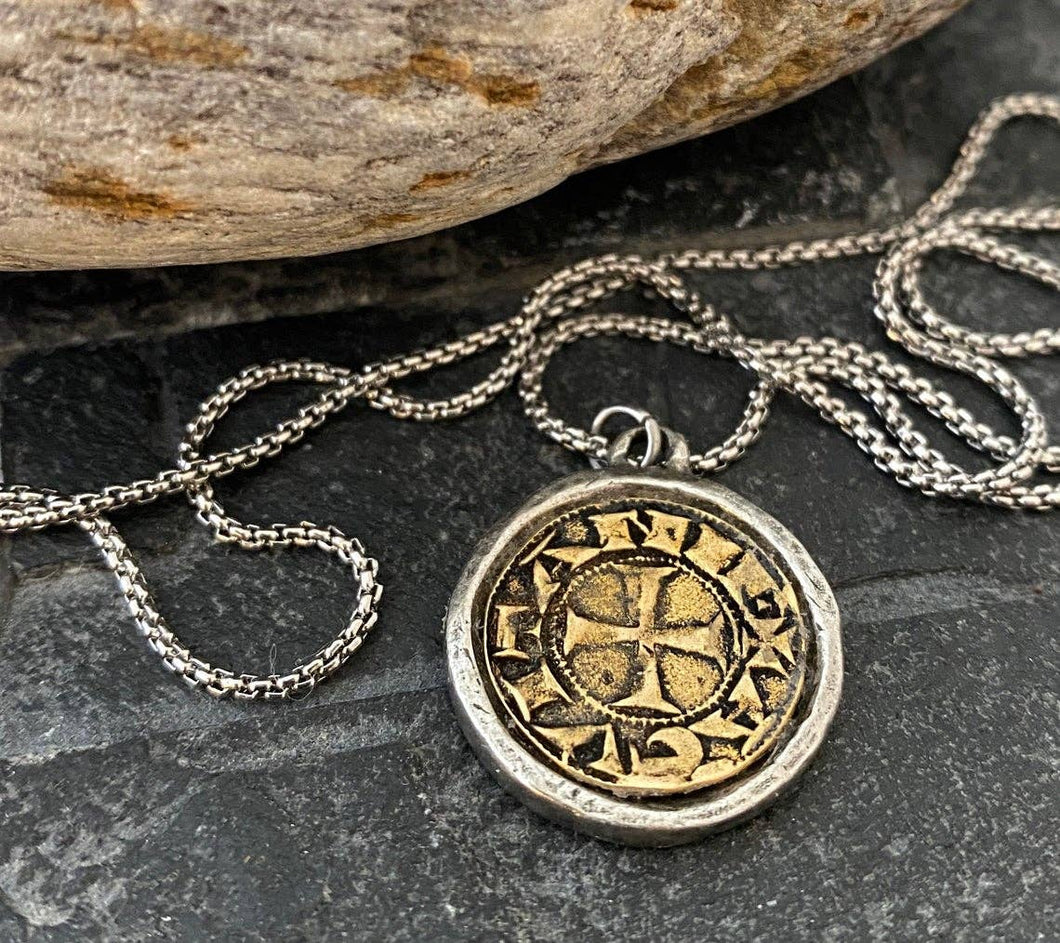 Old Spanish Coin Necklace