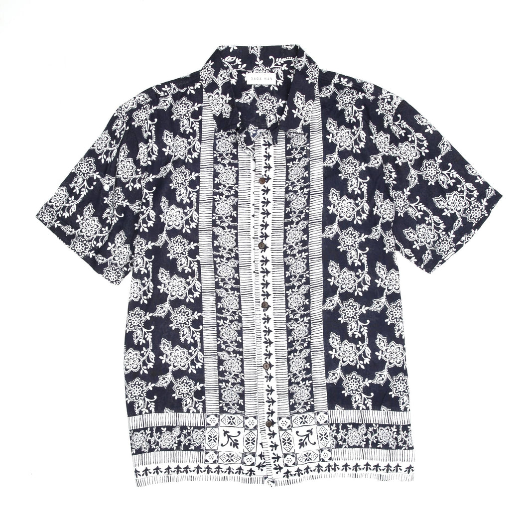 Raga Man Black Print Summer Shirt
