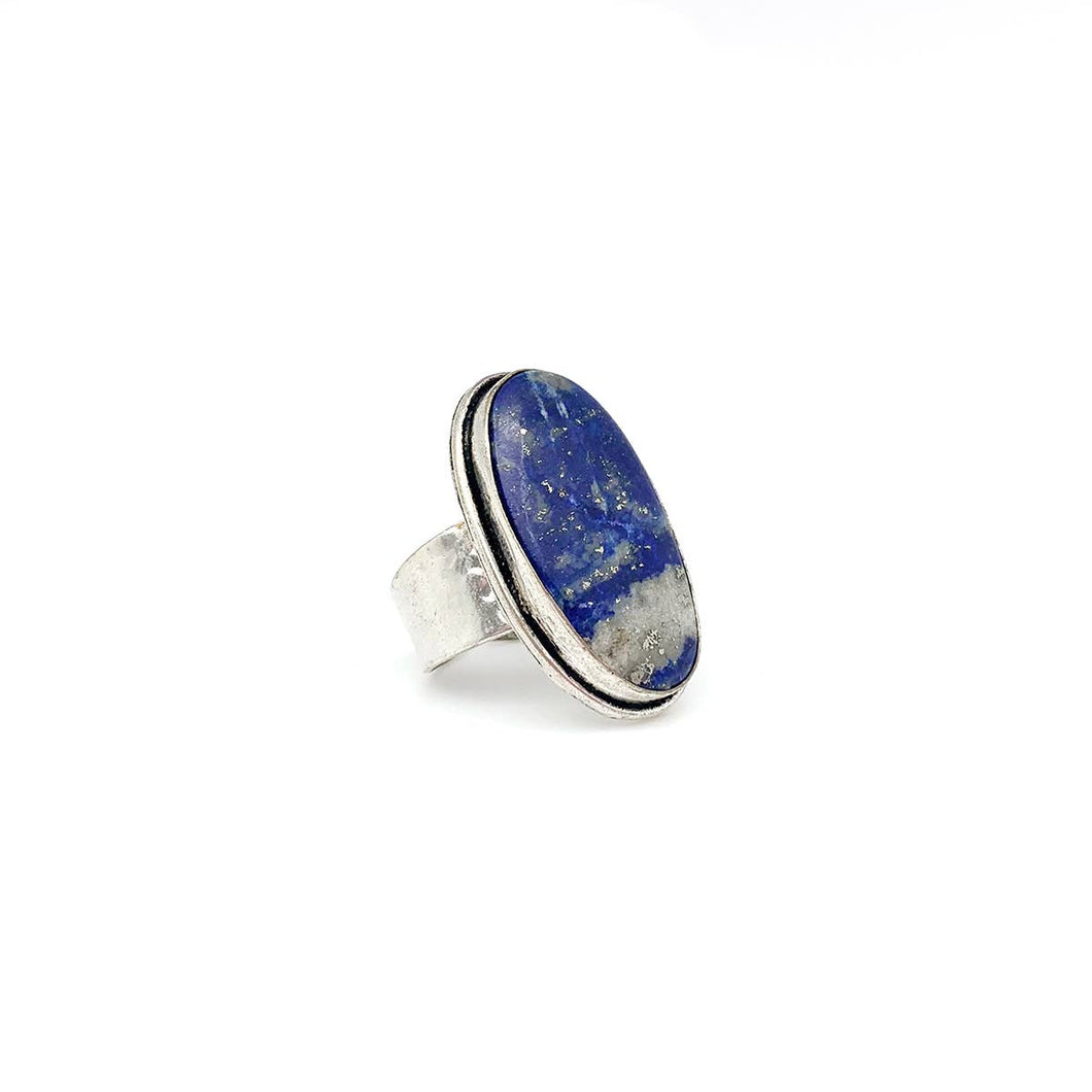 Kashi Semiprecious Stone Ring - Lapis