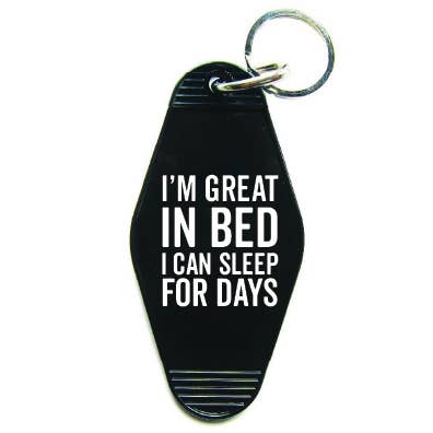 Great In Bed Keychain