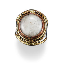 Load image into Gallery viewer, Mixed Metal Semiprecious Stone Ring
